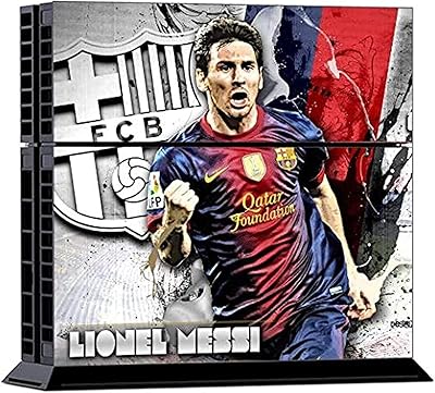 PVC Messi Design Protective Sticker for Sony/PlayStation 4 with two stickers for controller.. You choose it, we deliver it — DIAYTAR Nigeria makes shopping easy.