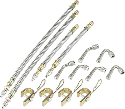 X Auto hooks 14 Pieces/Tire adapter of stainless steel tire 2 short 2 -long short tubes 4 pliers 6 multiple degrees 45 90 135 connectors for cars and motorcycles 18cm/7.09 '30cm/11.81' '.. No stress, just speed — DIAYTAR Nigeria ships in days.