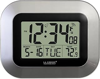 Lacrase WT-8005U-S Digital Wall Clock with room temperature display, silver.. DIAYTAR NIGERIA makes online shopping accessible with our comprehensive platform and prompt delivery service.