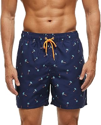 Men's beach shorts, waterproof surf shorts, fast drying bath shorts with elastic waist tightening cord, pockets and knitting lining, casual racing pants, coconut palm, xl.. DIAYTAR NIGERIA: Where shopping dreams come true with budget-friendly prices and nationwide shipping.