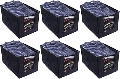 Set of non -woven cupboard organizers Cooper Industries, 6 pieces, black.. Get access to thousands of affordable products only on DIAYTAR Nigeria.