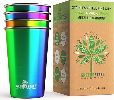 16 oz stainless steel cups (4 parts) metal.. Discover the convenience of DIAYTAR NIGERIA's vast e-commerce platform with delivery in just 5-8 days.