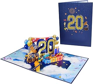 Greetingart 20th anniversary pop-up map, Happy 20th anniversary card with note and envelope, 20th anniversary greeting card for brother, sister, son, daughter.. The future of online shopping in Nigeria is here — welcome to DIAYTAR.