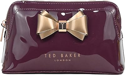 Amy Curve Bow cosmetic toilet bag in oxblood, oxblood, classic, crimson, classic.. Discover the perfect shopping balance at DIAYTAR NIGERIA with competitive prices and prompt delivery.