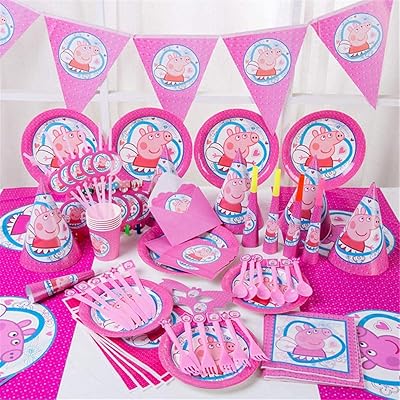 Highland 142 Pieces Peppa Pig birthday party decorations - 16 pieces Peppa Pig birthday party supplies for 10 guests - Peppa party decorations.. Great deals and fast delivery — the DIAYTAR Nigeria guarantee.