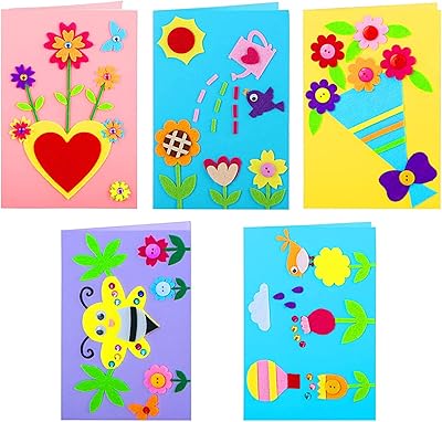 SIUSI Greeting Cards, Handmade, 5 Card Manufacturing Kits for Teacher and Birthday Cards, Gift for Mom, Dad, Brother, Sister.. Your digital shopping companion, DIAYTAR NIGERIA offers exceptional value with delivery in less than 8 days.