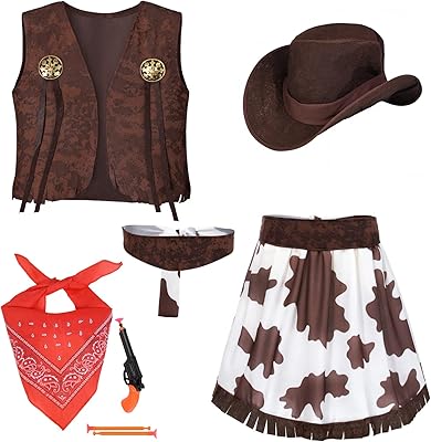 Cowboy costume of the upper group for boys and children, cow-girl police costume and 3-10 year old masked party.. Browse endless categories on DIAYTAR Nigeria — your items delivered in just days.