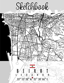Sketch book: Sketch book of the Lebanon Beirut card | Excellent personalized gift to draw, write, paint, sketch and scribble for men, women, boys and girls of all ages.. Your go-to destination for affordable online shopping, DIAYTAR NIGERIA delivers in under 8 days.