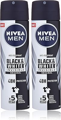Déodorant nivea men invisible black & white, original - 2 x 150 ml.. Shop with confidence at DIAYTAR NIGERIA, where affordability meets reliability in less than 8 days.
