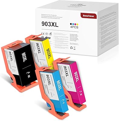 4 Benetoner 903XL printer cartridges compatible with HP 903 xl 903xl for HP Officejet 6950 Pro 6960 6970 6974.. Thousands of items at your fingertips — DIAYTAR Nigeria makes it happen.