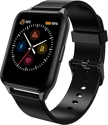Trania intelligent watch with heart rate and oxygen monitor in the blood, water resistant IP68 for monitoring physical condition, autonomy of 7 to 10 days, smart watch for Android and iOS, sports watch for men and women, black.. Experience the convenience of online shopping with DIAYTAR NIGERIA's reliable 5-8 day delivery service.