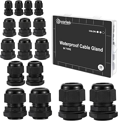 Failure of 50 adjustable waterproof cable cable connectors 3-16 mm connectors M12 M16 M18 M20 M22 M24 with locking and washer-Avartek (black).. Nigeria's most loved e-commerce platform delivers affordable shopping solutions to your doorstep.