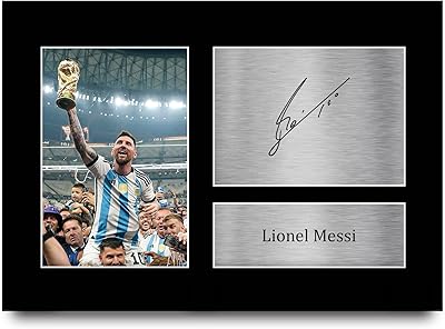 HWC Trading A4 Lionel Messi Argentine Print Photo Signed Gifts for Fans and Football Fans - A4.. DIAYTAR NIGERIA redefines convenience with our vast product selection and swift nationwide delivery.