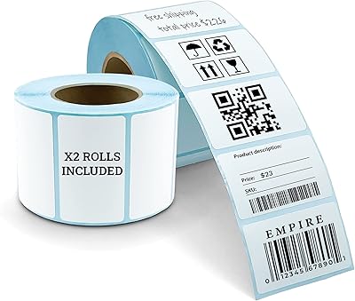 Thermal labels Direct Empire 1600 pieces, 5 cm x 3 cm, adhesive labels 40 mm in interior diameter, printable barcode labels 70 g/m2, address labels for the house, the office, the supermarket.. DIAYTAR NIGERIA delivers on our promise of variety, affordability, and prompt nationwide service.