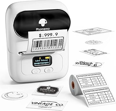 Label, printer of portable bluetooth labels M110 WH for storage, shipping, barcodes, postage, office, house, organization, mini labeling with several models.. DIAYTAR NIGERIA brings online shopping to every Nigerian with affordable prices and reliable shipping.