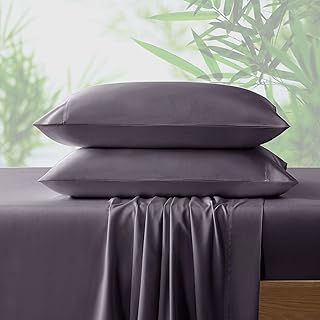 Set of Naturefield 100 % bamboo sheets by NF - Dark gray, size Q - 4.. From essentials to electronics, DIAYTAR Nigeria ships your order in no time.