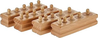 Family Pack of Montessori wooden cylindrical sockets, educational toy for early learning, pre-anos-toys.. DIAYTAR NIGERIA: Bringing quality products to every Nigerian with affordable nationwide delivery.