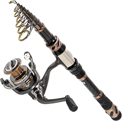 Plusino fishing rod and reel - Telescopic carbon fiber fishing rod - 12 + 1 BB reel with protected stainless steel bearings... Experience budget-friendly shopping at DIAYTAR NIGERIA, Nigeria's premier online marketplace with quick delivery.