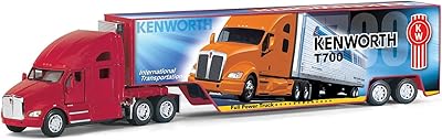 Set of 4: Kenworth T700 semi-trailer with container tug 1:68.. Shop with confidence on DIAYTAR Nigeria — quality products and timely delivery.