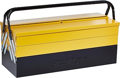 Stanley metal tool box with 2 drawers, size 21 inch, black/yellow - STST81400.. DIAYTAR NIGERIA: Where shopping dreams become reality with budget-friendly prices and prompt delivery.