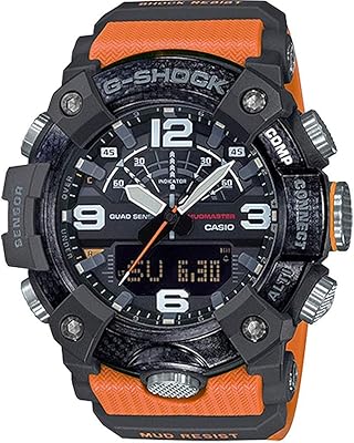 Numeric analog watch with orange bracelet-GGB100-1A9.. Shop with confidence at DIAYTAR NIGERIA, offering thousands of products with budget-friendly shipping.
