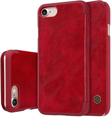 Nillkin Apple iPhone 7 Queen - red leather flap case - red.. Nigeria’s trusted store online — DIAYTAR Nigeria never disappoints.