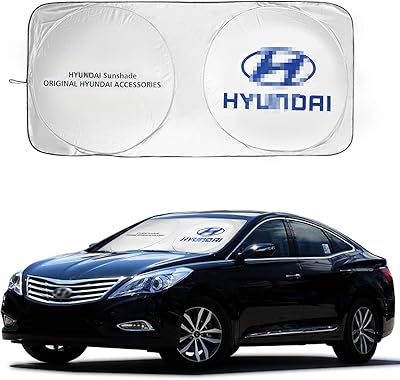 Car windshield sun visor for Hyundai windshield, foldable sun visor, blocks UV rays, front window windshield to Veloster/Accent/Azera/Santa, L car accessories (63x31.5 inches).. DIAYTAR NIGERIA transforms online retail with unbeatable prices and consistent delivery timeframes.