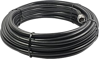 Coaxial Shorkel cable with low loss 50 feet SC -400 with connectors n males - black.. Your complete shopping companion, DIAYTAR NIGERIA offers extensive selection delivered within the week.
