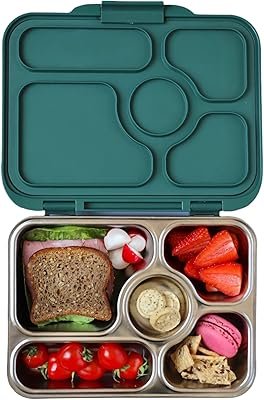 Waterproof Bento Box Yumbox Presto in stainless steel (light green).. DIAYTAR NIGERIA: Bringing affordable shopping solutions with a diverse product catalog delivered nationwide.