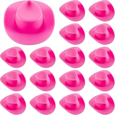 Cute Mini Western Plastic Cow Girl Hat, Decoration of Doll House, 30 rooms (pink).. DIAYTAR NIGERIA makes online shopping accessible to all with budget-friendly prices and reliable delivery.