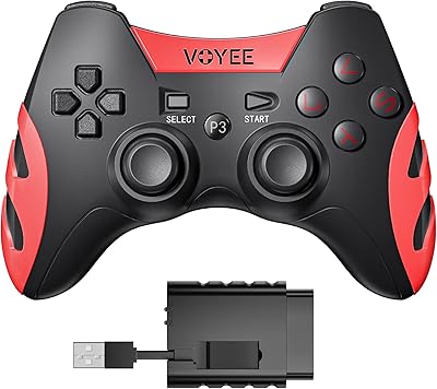 Voyi We-07p Wireless Game Controller for PC PS3 PS2 Dual Shock Joystick for Laptop Playpin Wireless (Red).. No delays, no drama — just fast, affordable shopping with DIAYTAR Nigeria.