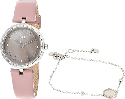 Analog watch for women, silver, ES1L296L0025set, silver, bracelet.. Buy better with DIAYTAR Nigeria — the ultimate e-commerce platform in Nigeria.
