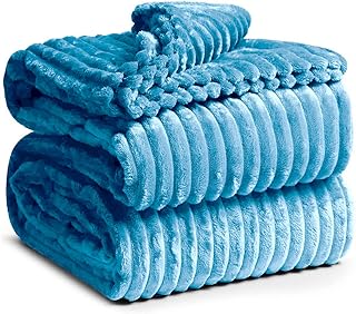 Wintex wool cover for bed, size 200 x 160 cm, 300 g/m2, wavy pattern (quiet sky).. Experience the power of choice with DIAYTAR NIGERIA's vast catalog and affordable 5-8 day delivery.