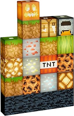 Bloc of construction blocks Paladon Minecraft - 16 reorganizable lighting blocks - Ambient lighting for children's rooms, multicolored.. Say goodbye to long wait times — DIAYTAR Nigeria ships in just 5–8 days!