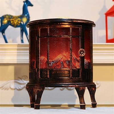 Obome LED electric fireplace, flame -free decorative lantern, vintage lamp with USB batteries for table decoration.. Shop with purpose at DIAYTAR NIGERIA and receive your purchases at unbeatable prices within the week.