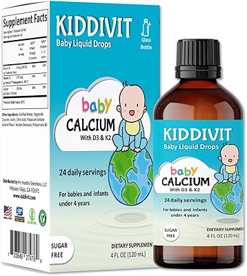 Kedevit Kids liquid calcium drops with vitamins D3 and K2-24, daily portions, 4 fl oz (120 ml) - Enriched inulin (prebiotic, dietary fibers) - Sugar -free, gluten -free, suitable for vegans.. Experience shopping without limits at DIAYTAR NIGERIA, where affordability meets convenience in just days.