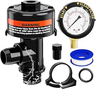 98209800 Manual high -speed air oven valve with replacement pressure gauge for swimming pool and spa filters, airwash valve for swimming pool filter, includes a gauge cap, a 190058 pressure gauge, roofer joints, clips... Shop for less and receive more with DIAYTAR NIGERIA's expansive e-commerce platform and nationwide delivery.