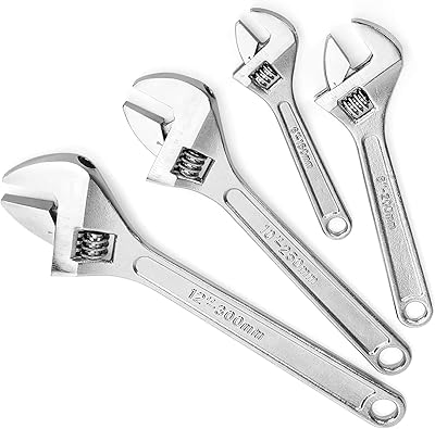 Adjustable 12 -inch adjustable tool wrench, professional adjustable professional tool with large jaw capacity, forged tool wrench with chrome finish.. DIAYTAR NIGERIA: Redefining e-commerce with affordable prices and reliable nationwide shipping.