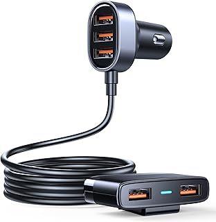 Multi-USB joyroom multi-USB car charger adapter for several 12-volt mobile devices with a cable.. Experience the future of shopping with DIAYTAR NIGERIA's extensive selection delivered in just 5-8 days.