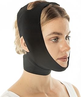 Post-surgical compression clothing wrapping the bandage for the neck, chin, face, tightening of the gum, the cover of the neck, the lifting belt of the chin (m).. DIAYTAR NIGERIA: Where shopping is easy, prices are low, and delivery is just days away.