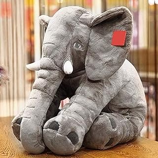 Gray elephant doll 60 cm.. DIAYTAR NIGERIA: Where affordability and variety meet with convenient delivery within 8 days.