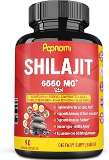 Shilajit extract capsules equivalent to 6550 mg, ashwagandha, ginseng, dwarf palm, maca, tribulus, chaga and pepper | Fulvical trace elements and acid | immune support and brain strengthening, 3 -month supply.. Discover endless shopping possibilities at DIAYTAR NIGERIA, with budget-friendly prices and reliable delivery.