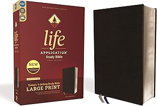 NIV, Life Application Study Bible, Third edition, Large characters, Reconstituted Leather, Black, Red Letters edition.. DIAYTAR NIGERIA: Where shopping is affordable, selection is vast, and delivery is always reliable.