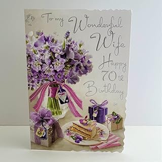 Your seventieth birthday card in the phrase à ma MERVEILLESE épouse avec amour à l'CCASION De Ton 70E Annivesaire ~ Mots Affectueux.. DIAYTAR NIGERIA makes online shopping accessible to all with budget-friendly prices and reliable delivery.