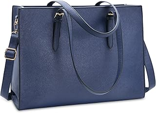 Lightweight and waterproof leather laptop bag, size 15.6 inches, high -capacity handbag for business and office, professional shoulder bag for office and business (blue).. Nigeria's favorite online shopping platform, DIAYTAR offers unbeatable prices and delivery within a week.