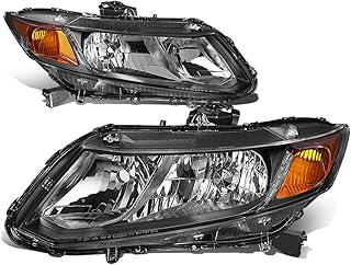 DNA Motoring replacement headlights for Civic HL-OH-HC12-BK-AME MODE AMBER for Civic 12-15.. DIAYTAR NIGERIA: Where every search leads to affordable products delivered promptly across Nigeria.