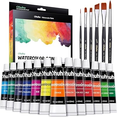 Oh Ho Ho 24 Set of watercolors for artists, students and beginners, set of watercolors for portraits of landscapes on canvas, 12 ml.. Your trusted marketplace, DIAYTAR NIGERIA offers extensive variety with delivery within 8 days.