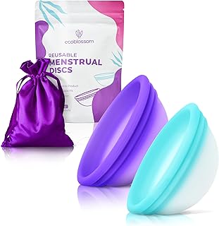 ECOBLOSSOM menstrual disc Lot of 2 reusable premium design reusable menstrual discs with silicone.. DIAYTAR NIGERIA delivers what you want at prices you'll love, all within 5-8 days nationwide.