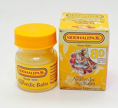 Ayurvedic balm based on siddhalepa plants to relieve colds, flu and headache by Ayurveda, 50 grams.. Discover the perfect shopping balance at DIAYTAR NIGERIA with competitive prices and prompt delivery.