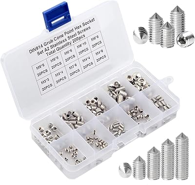 Hexagonal stainless steel screw game, 200 Allen metric screws with M4 M5 M6 M8 M8.. You deserve better shopping — choose DIAYTAR Nigeria today.